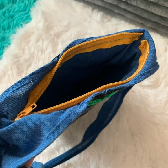 Blue Elephant Embroidered Backpack - Picture 2 of 5